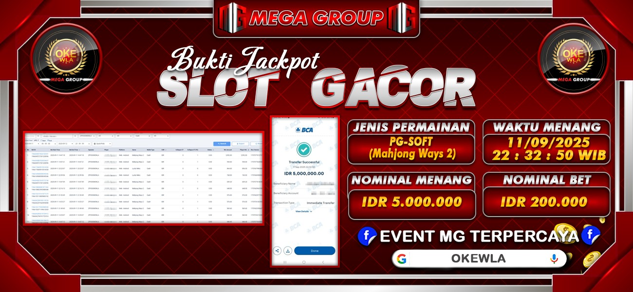 Bukti JP situs Okewla hari Kamis, 11 September 2025