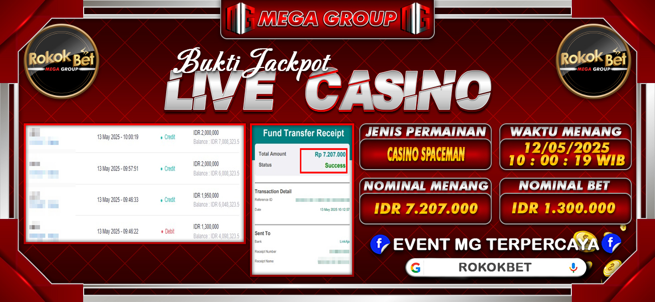 Bukti JP situs Rokokbet hari Selasa, 13 Mei 2025