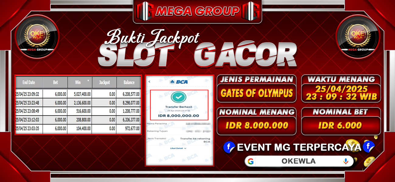 Bukti JP situs Okewla hari Sabtu, 26 April 2025