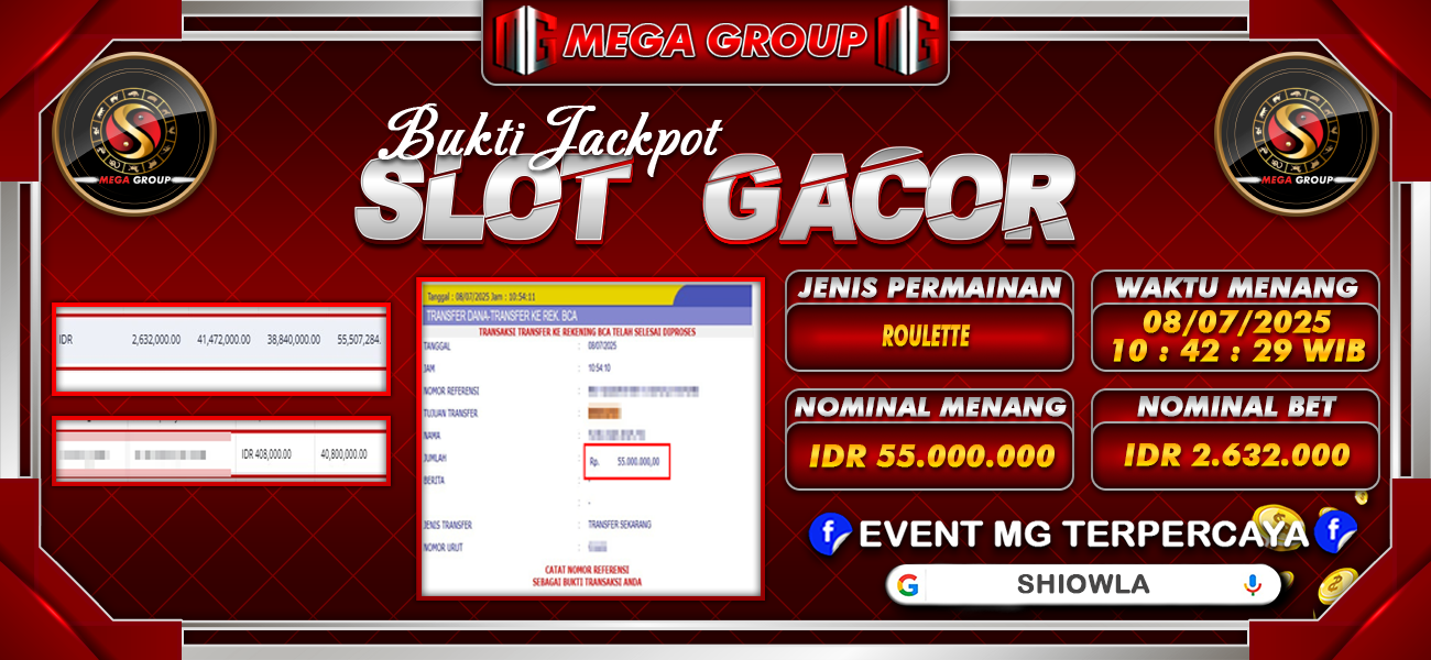 Bukti JP situs Shiowla hari Selasa, 08 Juli 2025