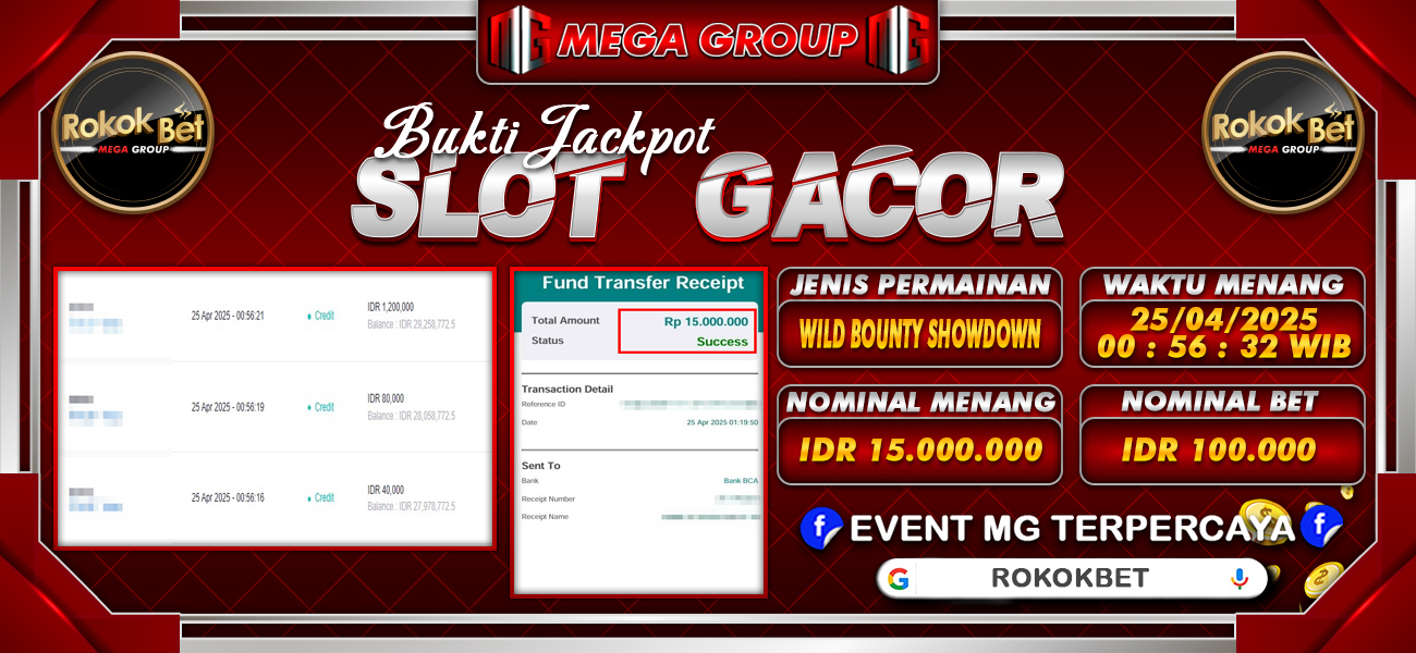Bukti JP situs Rokokbet hari Jumat, 25 April 2025
