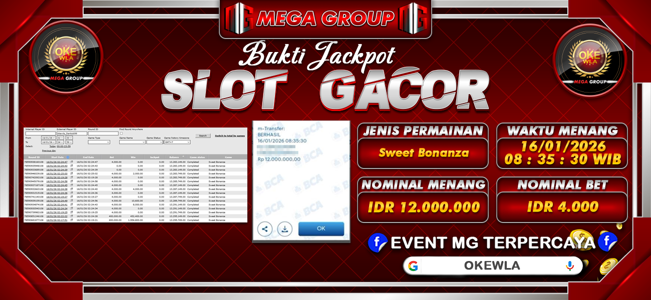 Bukti JP situs Shiowla hari Jumat, 16 Januari 2026