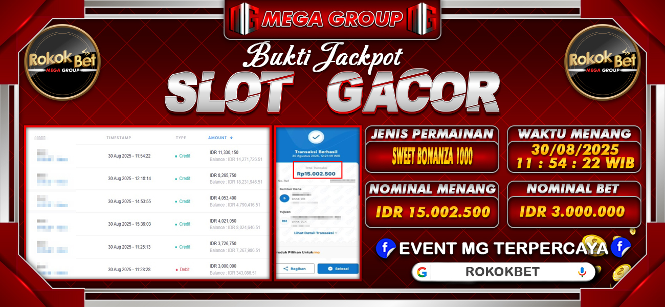 Bukti JP situs Rokokbet hari Minggu, 31 Agustus 2025